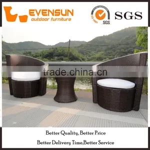 Coffee Shop PE Rattan Table For Stackable Garden Set thumbnail-6