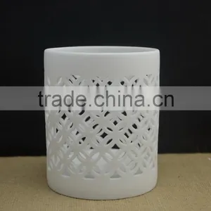 Ceramic Porcelain Fragrance Oil Burner With Tealight Candle Holder Factory Supply thumbnail-1
