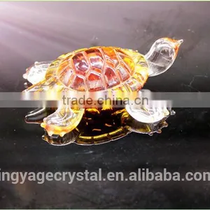 Wholesale Crystal Yellow Turtle Animal Model Gift as Business Gift/ Home Appliances Gift thumbnail-6