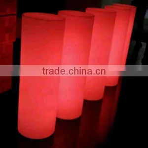 Battery Powered Led Bar Lamp Cylinder Table Lamp Led Cylinder Color Changing thumbnail-1