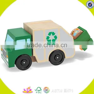 Wholesale Baby Wooden Garbage Truck Toy Popular Kids Wooden Garbage Truck Toy Wooden Garbage Truck Toy W04A169 thumbnail-1