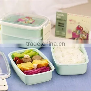 Clear Divided Food Container Bento Lunch Box 4-Compartment Airtight Storage Lid,hot New Product for 2015,plastic Lunch Bento Box thumbnail-1