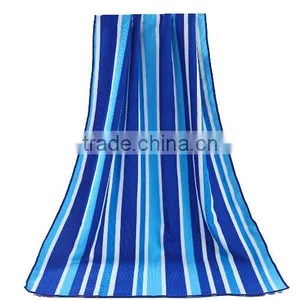 Custom Printed Stripe Microfiber Beach Towel thumbnail-1