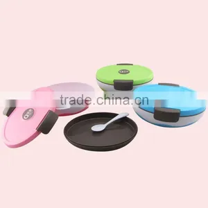 Factory Direct Sale Oval Plastic Bento Lunch Box thumbnail-4