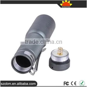 Wholesale Price XP-E LED 650 Lumens 3 Mode Tail Switch Aluminum LED Flashlight Torch thumbnail-2
