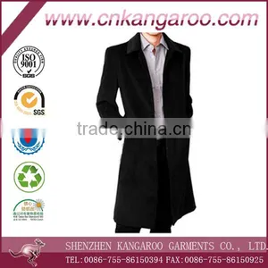 Men's Pure Cotton or Wool Long Style Overcoat thumbnail-1