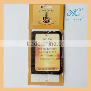 2015 OEM Design Best Seller Classical Type Tape Shaped Card Square Car Air Freshener thumbnail-2