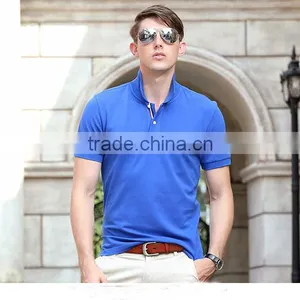 100% Cotton Wholesale Blank T-shirt Men Polo With OEM Printing Embroidery thumbnail-2