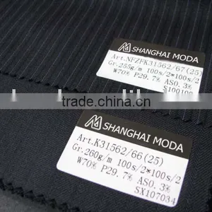Blended Worsted Wool Fabric W70/p30 Moda-t125 thumbnail-1