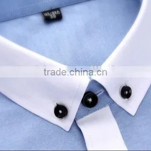 Man Oxford Shirt Short Sleeve Dress Shirt Solid Color Dress Shirt thumbnail-4