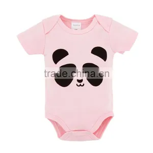 Cute Factory Baby Clothes Summer 100%Cotton Short Sleeves With Animal Prints Newborn Infant Baby Bodysuits thumbnail-4