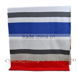 CX-B-P-28 Colourful Stripped Women Winter Warm Acrylic Pashmina thumbnail-2