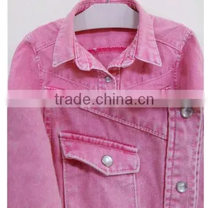 Newest Style Autumn/spring Season Children Young Girls Jean Coat thumbnail-6