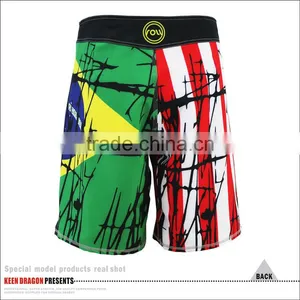NEW AMERICAN FLAP PRINTE OF MMA FTGHT SHORTS FOR MAN thumbnail-2