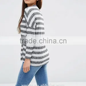 Textured Stripe Rib Custom t Shirt Wholesale China thumbnail-2