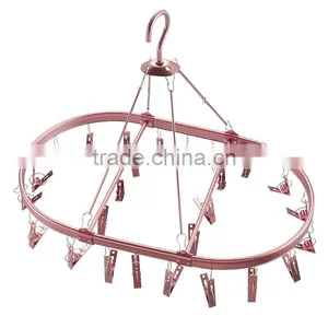 Hot Selling Metal Hanger for Clothes Necklace Holder Bulk Wire Rose Gold Hangers thumbnail-1