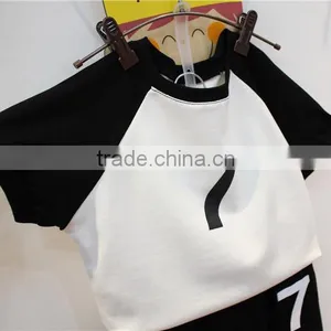 Hot Sale Kids Wear,knit T-shirt+pants Girls Boutique Summer Outfits Children Summer Clothes Set thumbnail-5