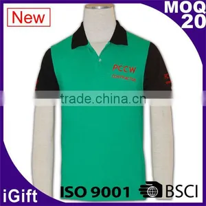 School Uniform Factory Girls' Short Sleeve Men Polo T-shirt 100% Cotton thumbnail-1