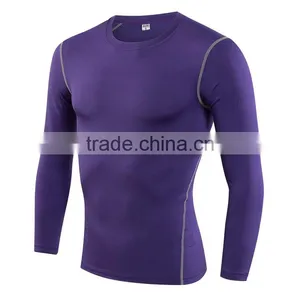 Sports Wear Men Fitness Athletic Private Logo Compression Dry Fit Gym Wear Sports Gym Top thumbnail-5