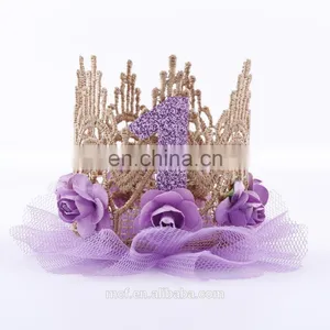 2018 New Design Headwear Flower Unicorn Hairband Cospay Troll Headband With Hair for Kids thumbnail-6