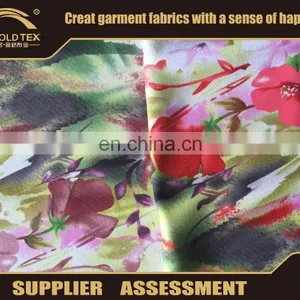 2016 Fashion Knitted Spandex Fabric Flower Paper Printed Draw Texturing Yarn in Keqiao Fullgold thumbnail-2