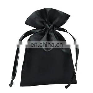 Custom High Quality Satin Gift Drawstring Bag With Logo Printed Satin Gift Pouch Wholesale thumbnail-5