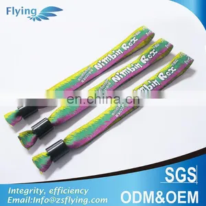Hot Sale Cool Custom Metallic Woven Event Wristband thumbnail-1