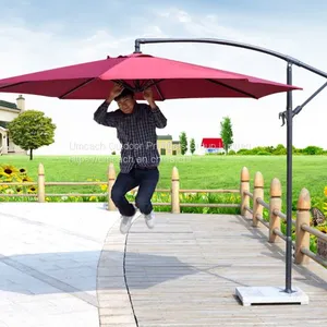 UV Resistance Sunshade Outdoor Furniture Patio Umbrella Chinese Garden Parasol Sun Umbrella thumbnail-1