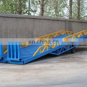 7LYQ Shandong SevenLift 10 Ton Portable Adjustable Hydraulic Loading Dock Ramp With Truck for Container thumbnail-6