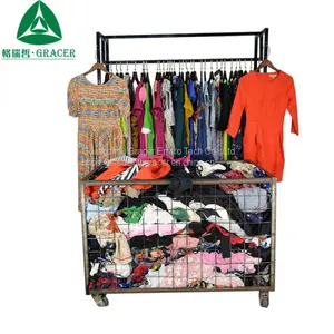 Wholesale Sort Used Clothing 45KG Bales UK Used Clothes Ladies Dress thumbnail-4
