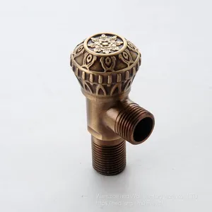Antique Bronze Triangle Valve in Bathroom Water Stop Valve thumbnail-5