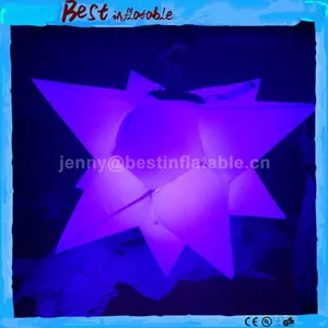 Colorful Party Event Club Inflatable Hanging Led Stars Lighting Balloon Decorations, LED Inflatable Star for Sales thumbnail-2