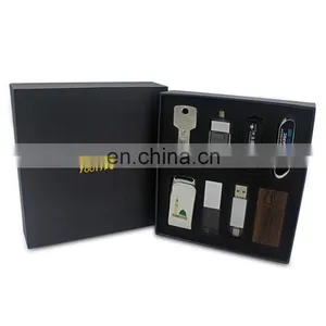 2019 Hot Selling 8pcs Christmas Gift Promotion Set Metal Plastic Usb Flash Drive Free Sample thumbnail-2