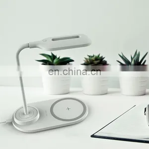 Wireless Fast Charging Dock Trending Products 2020 New Wireless Charger Mobile Phones 2 In 1 Wireless Charger Table Lamp thumbnail-1