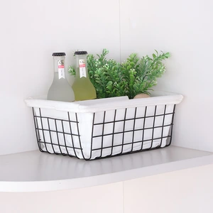 Metal Wire Storage Baskets Wire Baskets For Sale Wall Mounted Wire Basket thumbnail-1