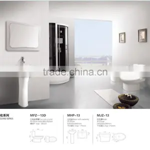 Close Coupled Suites Two Piece Toilet and Pedestal Wash Basin thumbnail-5