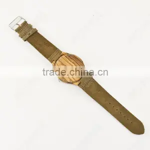 Japanese Movement Zebra Wood Watch Wrist Watches thumbnail-4