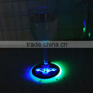 LED Promotional Wine Glass Coasters With Lights thumbnail-1