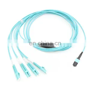 High Quality Singlemode SM 12 Core 3m Mpo Fiber Optic Patch Cord MPO to LC thumbnail-1