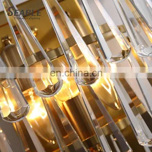 Modern Style Indoor Decoration Hotel Room Staircase Bedside Luxury Crystal LED Wall Lamp thumbnail-5