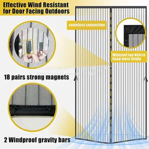 Specializd Anti-Mosquito Curtain Magnetic Curtain Storage Design Soft Screen Door thumbnail-3