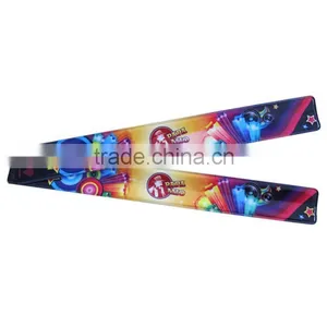 CE EN13356 Full Color Print Reflective Slap Band ,reflex Wrist Band thumbnail-1