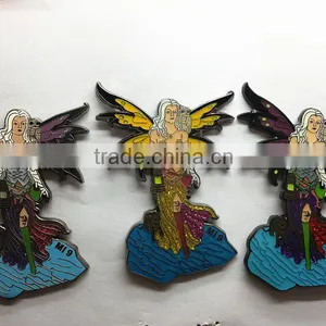 Wholesale Custom Lapel Pins/Cartoon Beauty Lapel Pins thumbnail-1