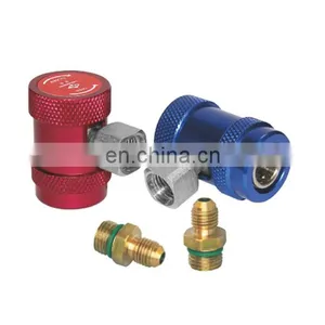 Adaptadores de Mudança Rápida QC-ML QC-MH, Coletor de Carro para Carga de Ar Condicionado, Acoplador Rápido de Latão para Refrigerante R134a thumbnail-3