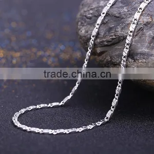2015 Funky Chains Rhodium Plated Brass Diamond Cut Chain Necklace Jewellery thumbnail-2