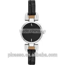 Silver-Tone Black Python Print Leather Women's Watch NY8879 thumbnail-2