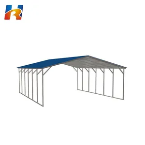 Cheap Prefab Waterproof Carport Steel Structure Mobile Car Garage Steel Structure Garage thumbnail-5