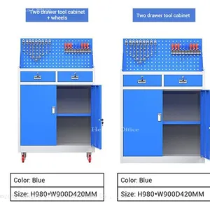 China Factory Wholesales Adjustable Tool Cart With Pegboard | Ideal for Organizing Tools in Workspaces-OEM Support thumbnail-1