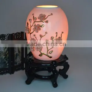 Himalayan Salt Lamp With Ceramics thumbnail-5