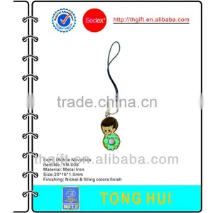 Die Cut Enamel Metal Enamel Mobile Charm thumbnail-1